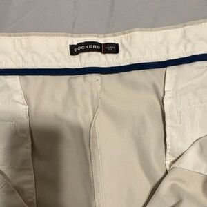 Dockers Cream Pants with Navy Accent